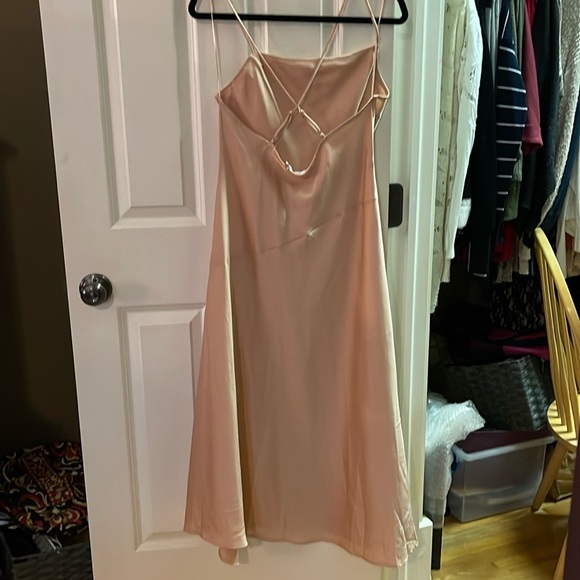 Astr the Label Blush Cowl Neck Slip Midi Dress - Picture 3 of 3